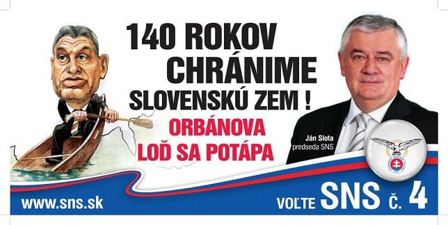 Fotó: Orbán is szerepel Slotáék plakátján