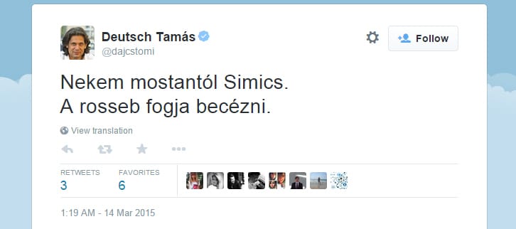 Amire sokan vártak: Deutsch is beszállt a simicskázásba