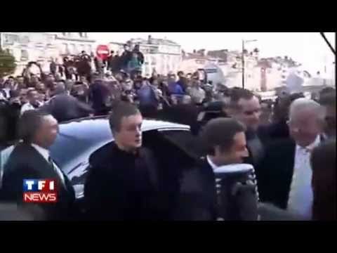 Videó: tojással dobálták meg Sarkozyt
