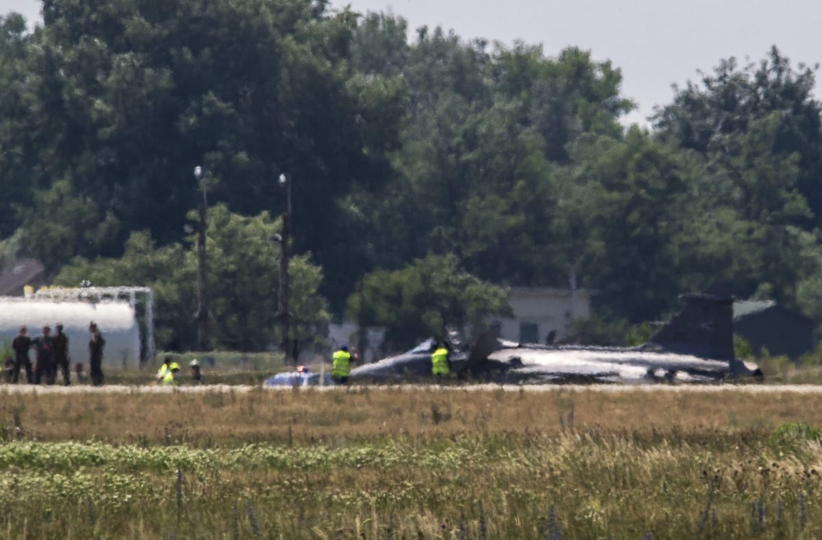 Kényszerleszállást hajtott végre egy magyar Gripen