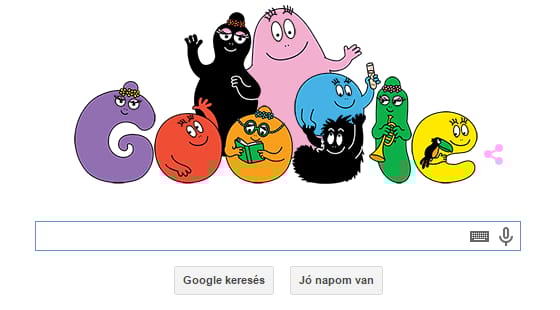 A Google a Barbapapa előtt tiszteleg