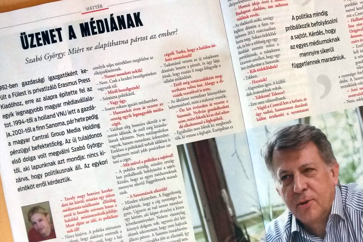 Politikus lehet a Sanoma volt vezéréből
