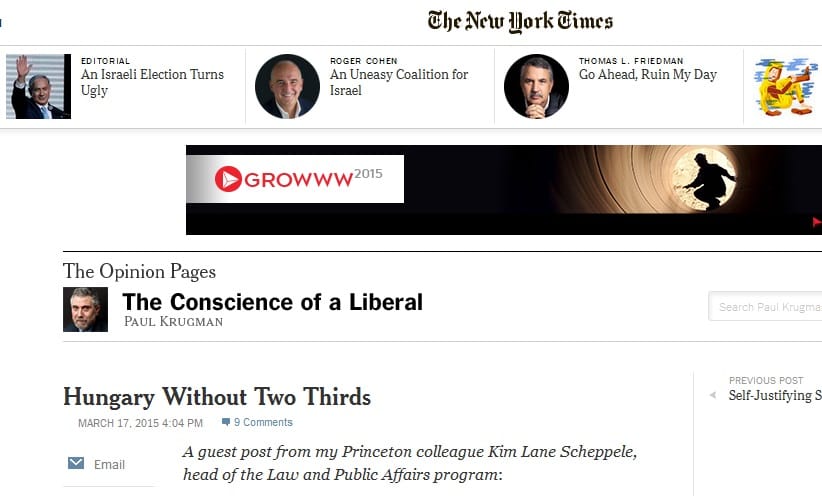 Orbán amerikai kritikusa titkos koalícióról ír a New York Timesban