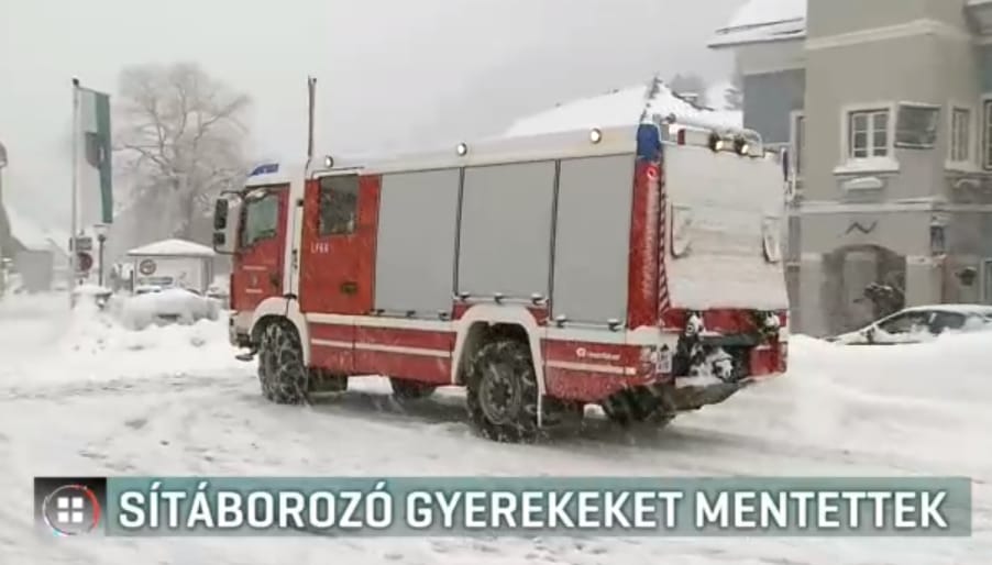 Sítáborozó magyar gyerekeket kellett kimenteni a hó miatt Ausztriában
