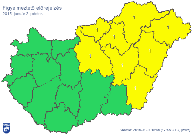 Már riasztást is kiadtak az ónos eső miatt - térkép