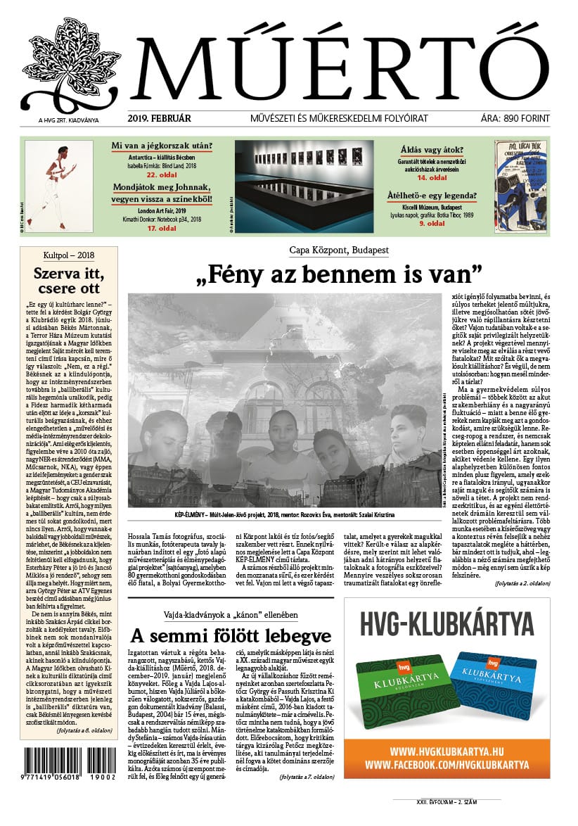 Megjelent a Műértő 2019 februári lapszáma