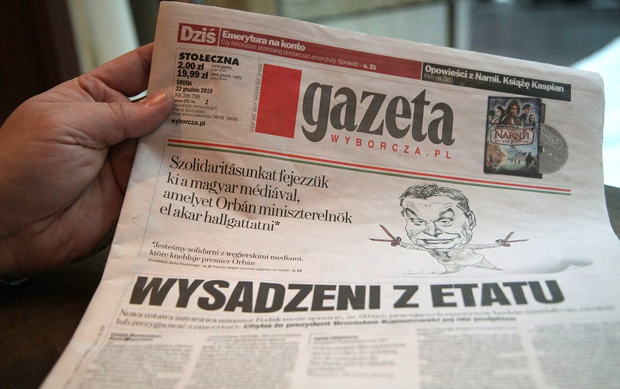 Betelt a pohár az egyik nagy lengyel napilapnál, szolidaritásra szólítanak fel