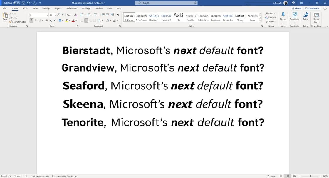15 év után megváltoztatja az Office betűtípusát a Microsoft – itt vannak az újak