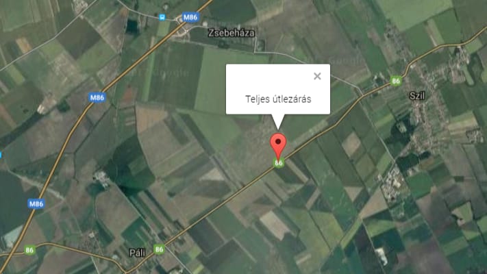 Lángol a gabona, lezárták a 86-ost