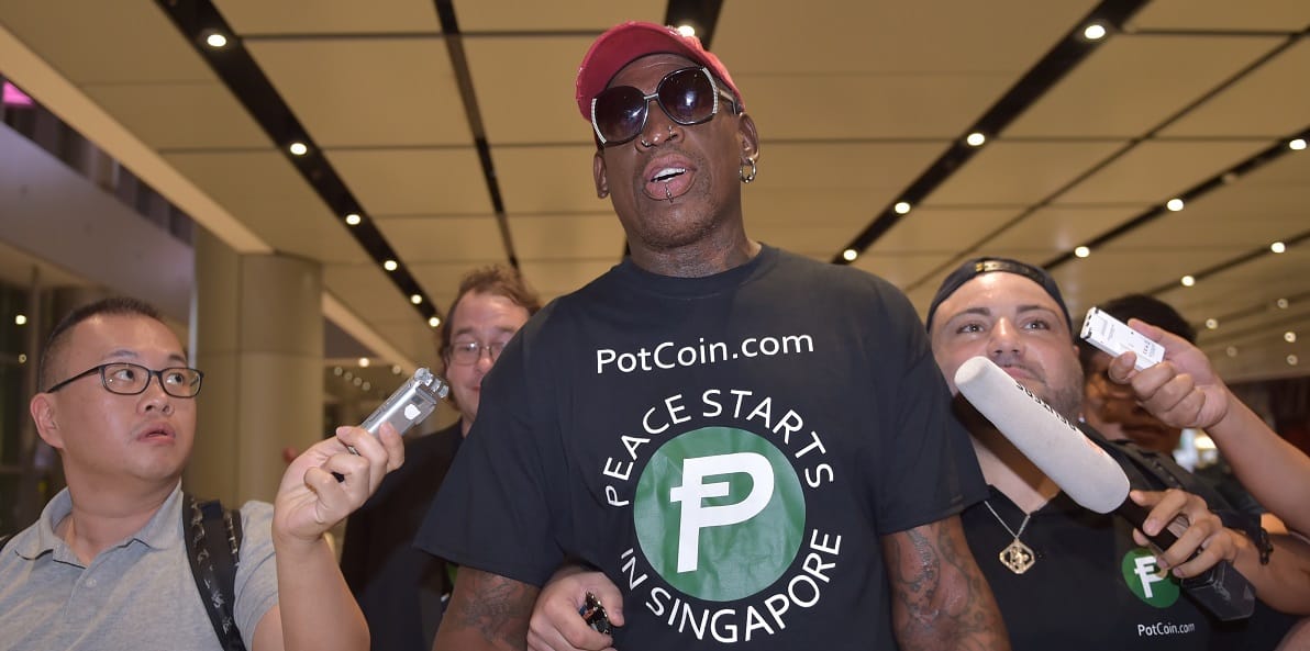 Dennis Rodman elsírta magát Kim Dzsong Un és Donald Trump találkozóján