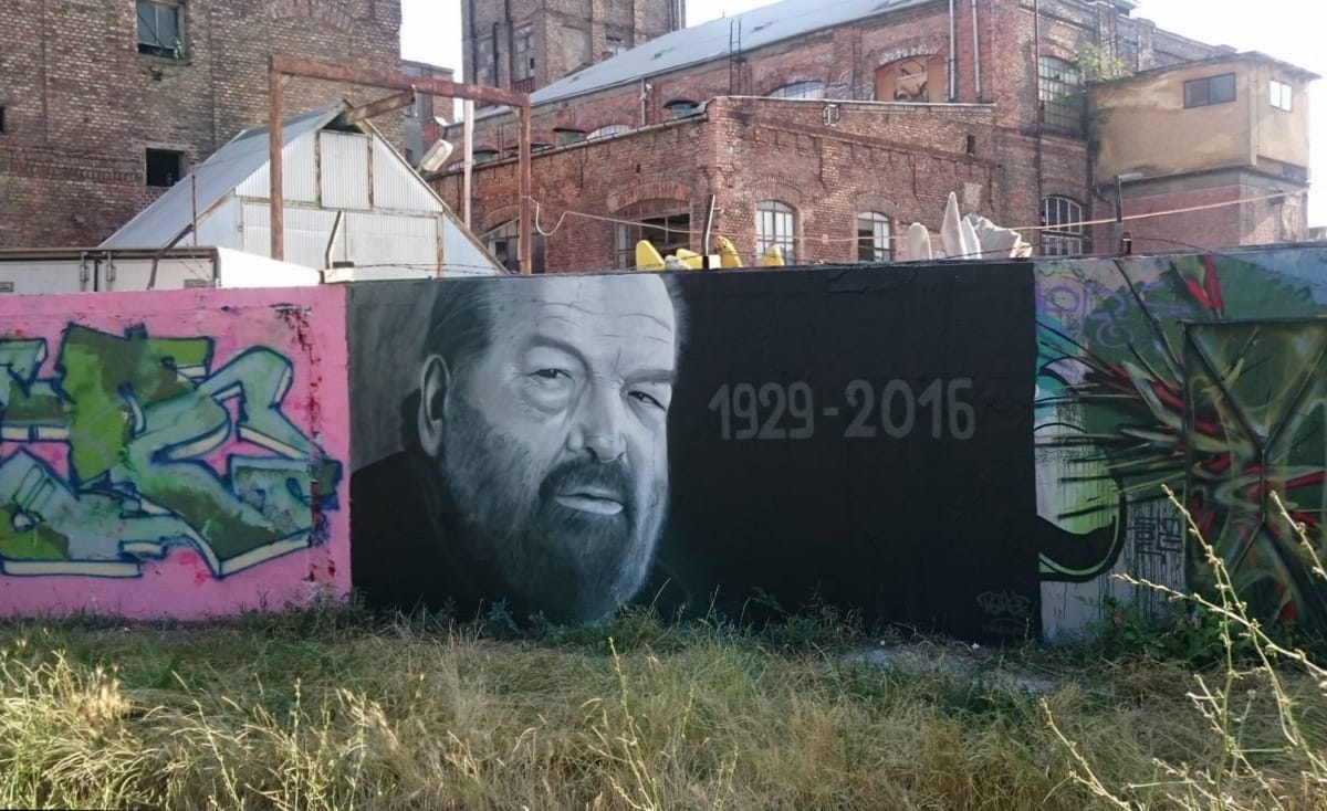 Eltüntették Bud Spencer graffitiportréját – fotó
