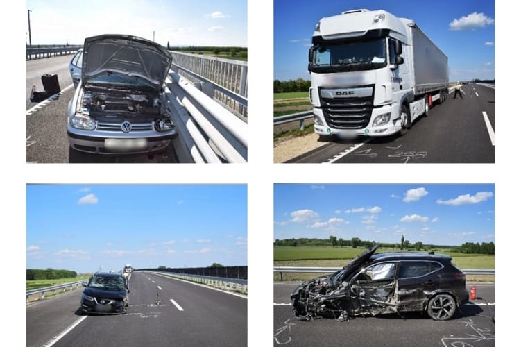 Forgalommal szemben hajtott fel az idős sofőr az M85-ösre, csúnya baleset lett belőle