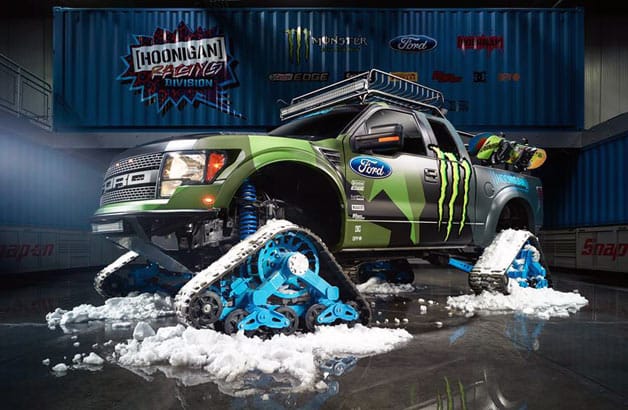 Ford Raptorból épített brutális téli verdát Ken Block - fotó