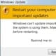 A Windows Update újraindulásának átmeneti kikapcsolása