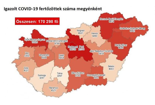 Koronavírus: 121 halott, 4397 új fertőzött Magyarországon