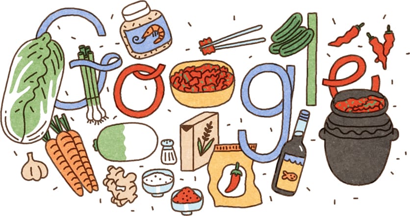 Miért van ma ez a sok zöldség a Google kereső főoldalán és mi az a kimchi?