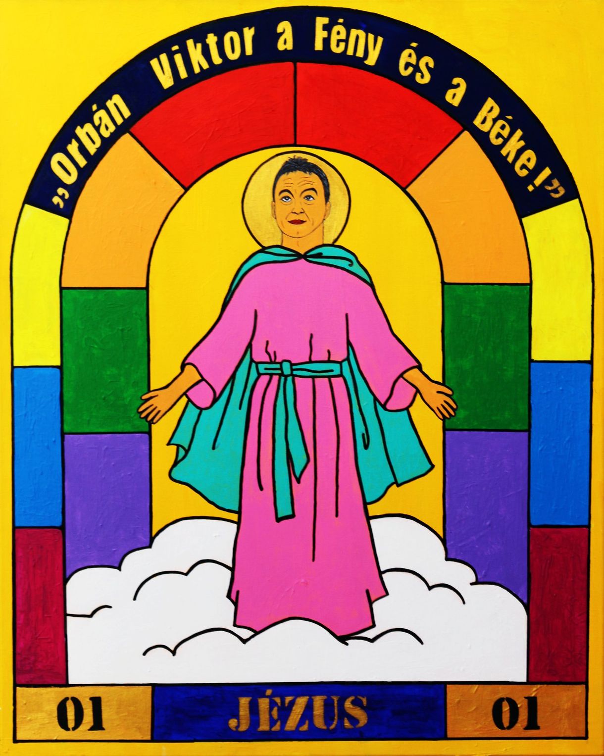 Jézusként ábrázolta Orbánt drMáriás a Biblia új kiadásához