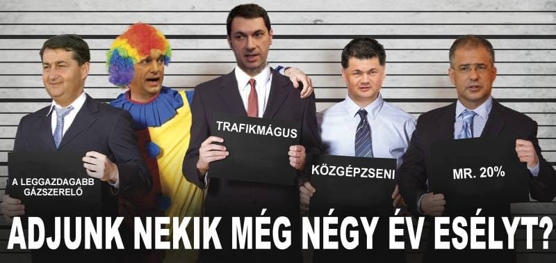 Megbuherálták a CÖF bohócos plakátját