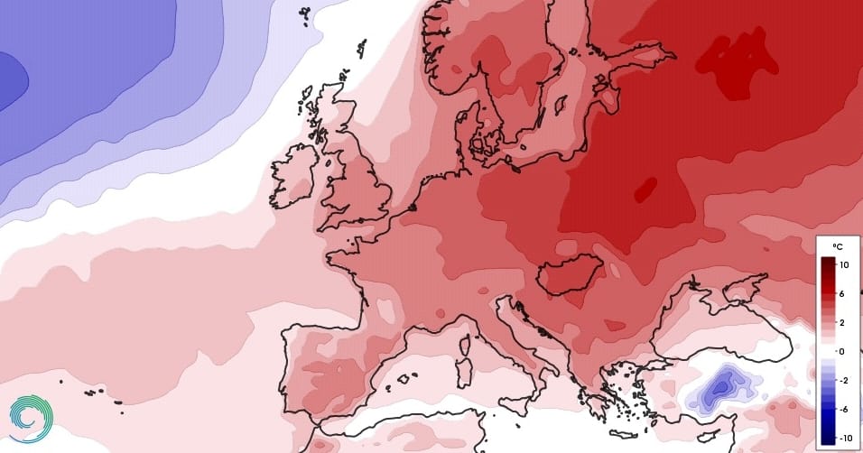 Rákvörös lett Európa a legfrissebb előrejelzésekben
