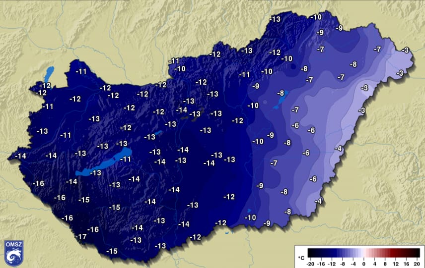 Hirtelen nagyot zuhant a hőmérséklet, jönnek a mínuszok is