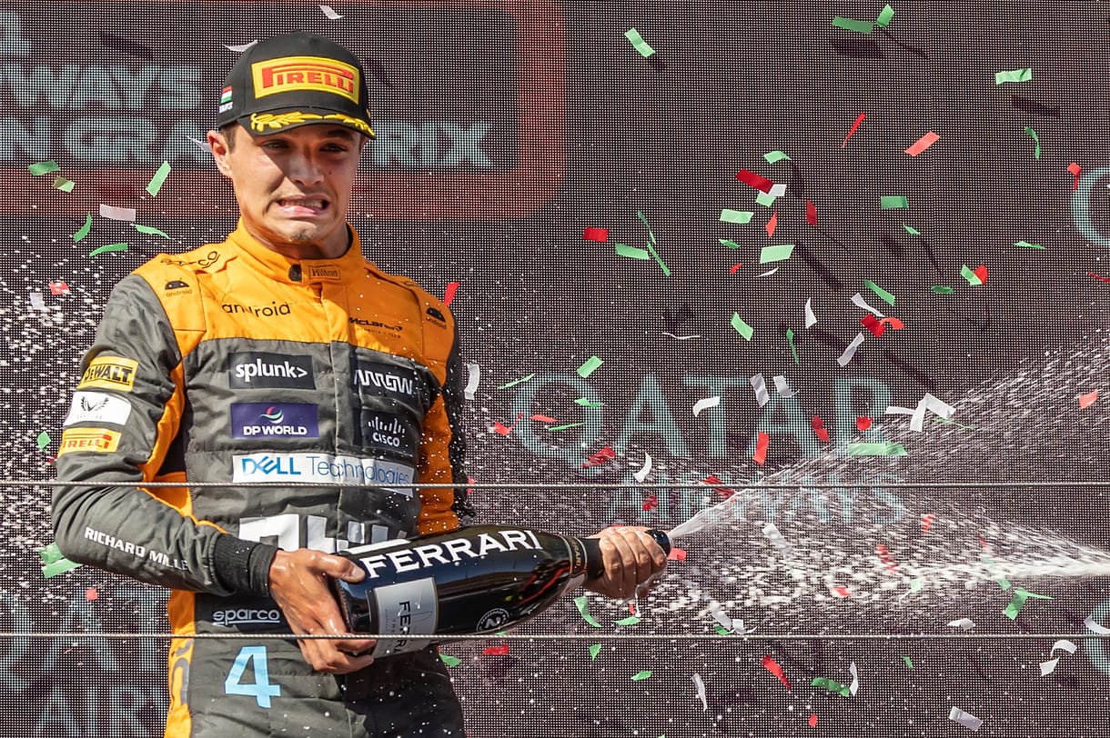 Akkorát bulizott Lando Norris egy amszterdami hajón, hogy vérző fejjel távozott