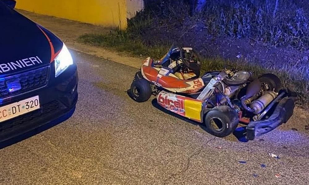 Egy órán át tartott egy gokartos üldözés Olaszországban – videó