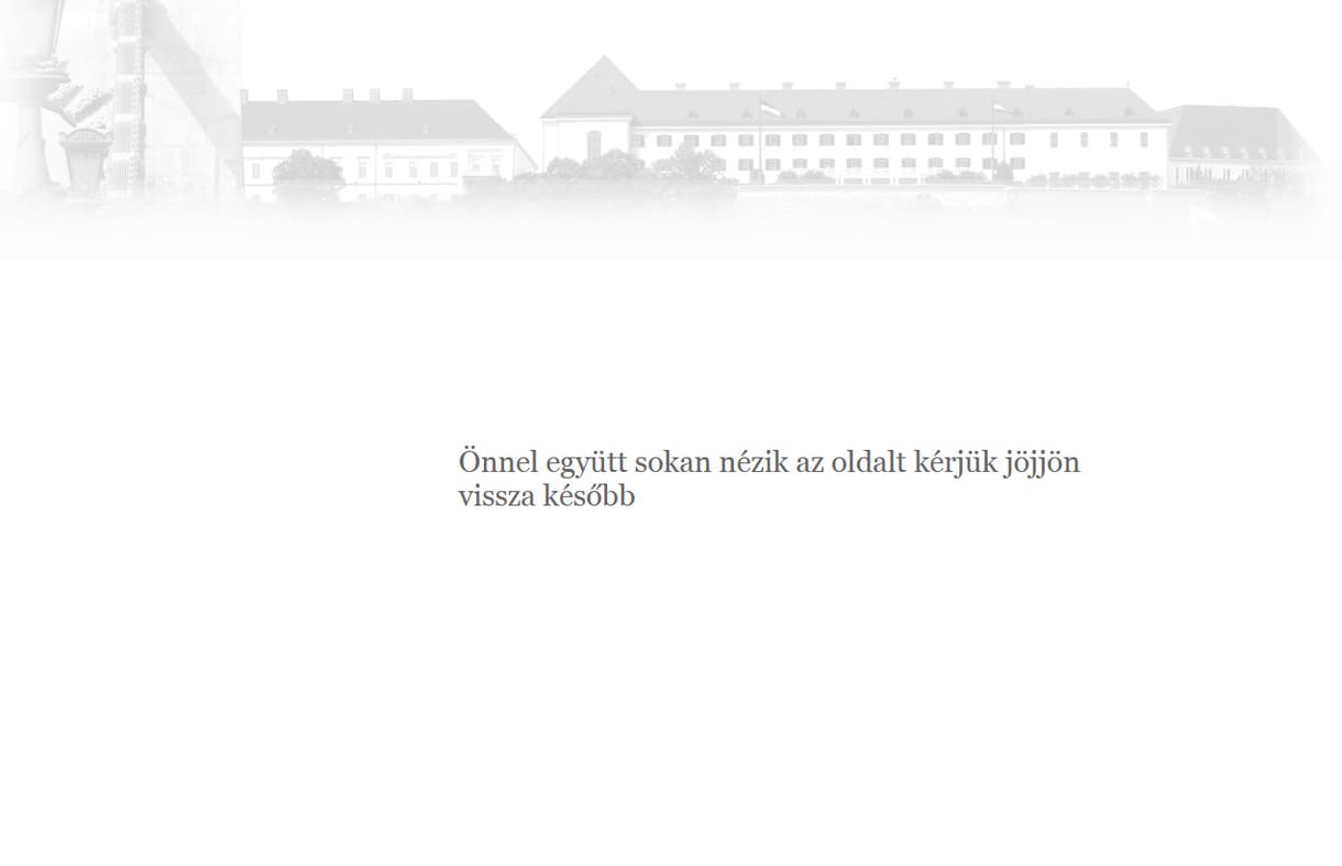Annyian néznék, hogy leállt a kormány.hu