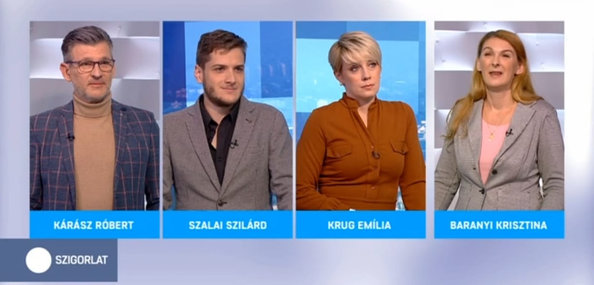 Nem volt hajlandó válaszolni a PestiSrácok munkatársának kérdéseire Baranyi Krisztina az ATV-ben