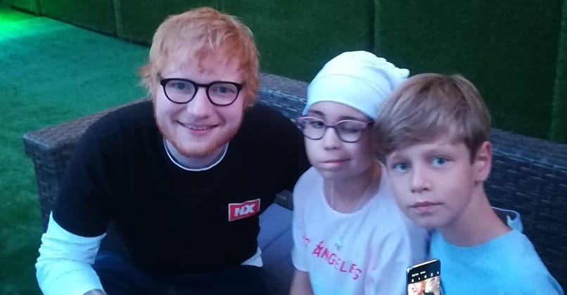 Teljesült két magyar kisgyerek álma: találkozhattak Ed Sheerannel