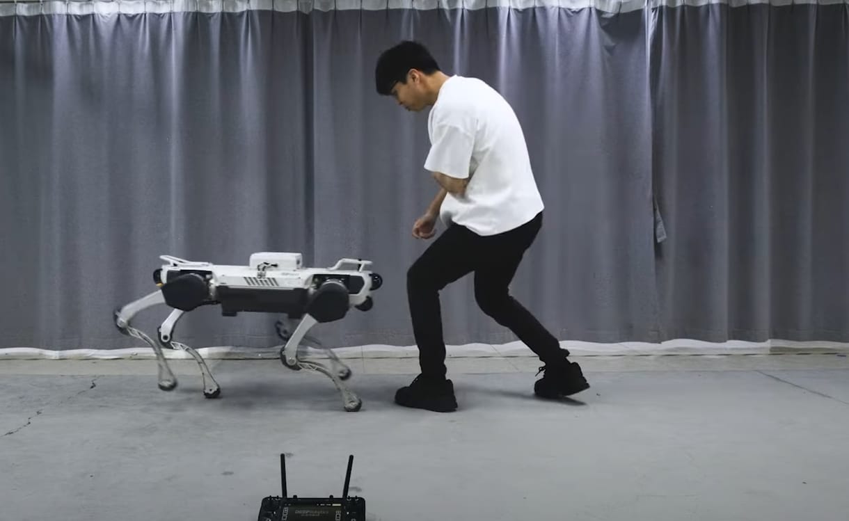 Félős robotkutyát fejlesztett egy kínai cég – videó