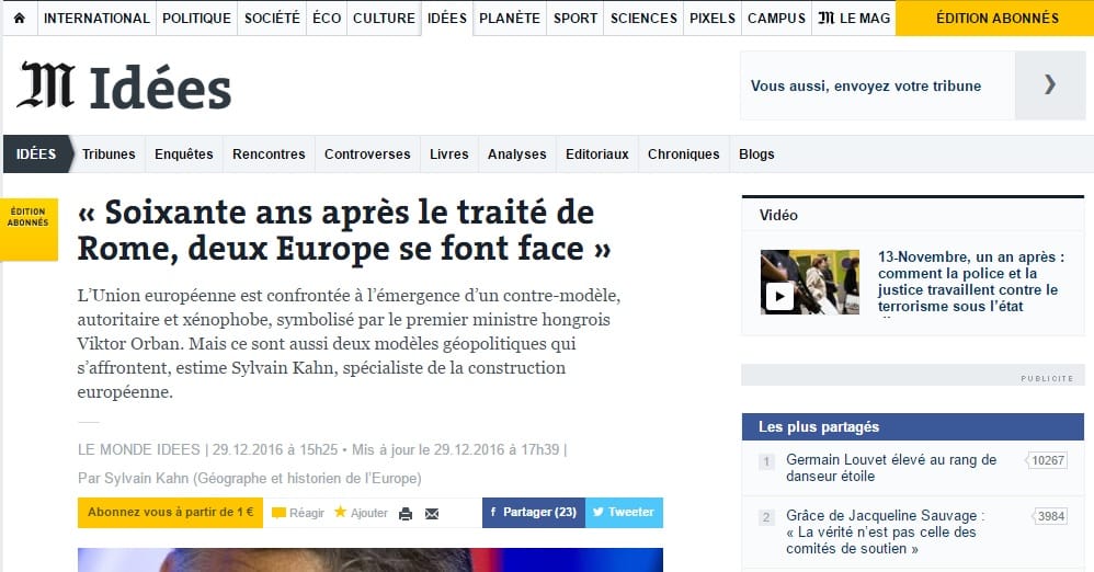 Le Monde: Orbán az unió Darth Vadere