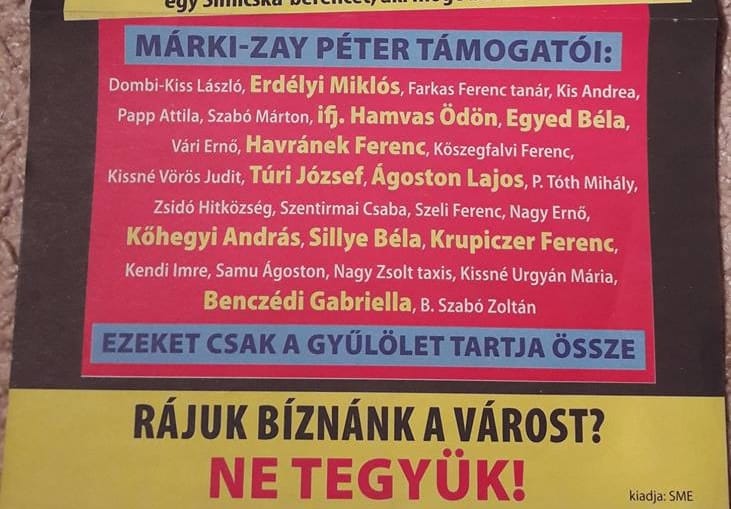 Tiltakozik a Mazsihisz a hódmezővásárhelyi 