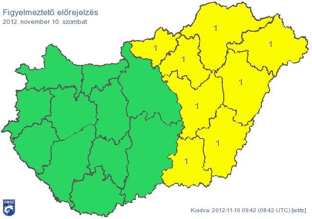 Figyelmeztetést adtaki ki a fél országra