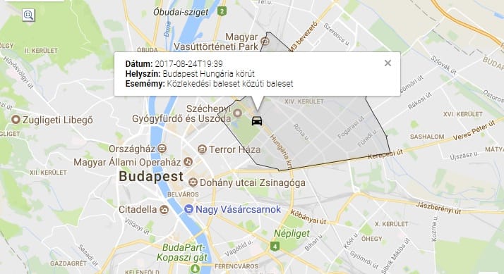 Tömegkarambol történt este a Hungária körúton