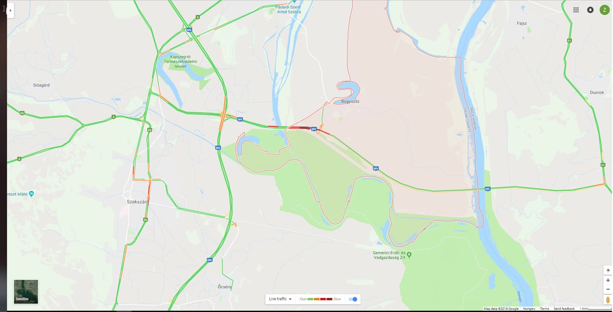 Halálos baleset történt, lezárták az M9-est