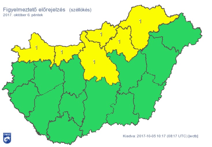 Megcibálja északot a szél – itt a figyelmeztetés