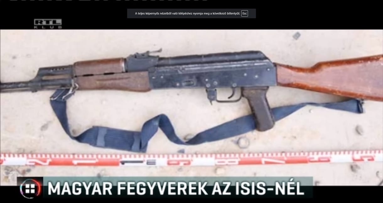 Magyar fegyvereket is használnak az Iszlám Állam katonái