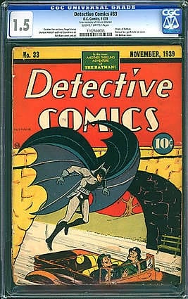 Batman: kalapács alá kerülnek az ősképregények