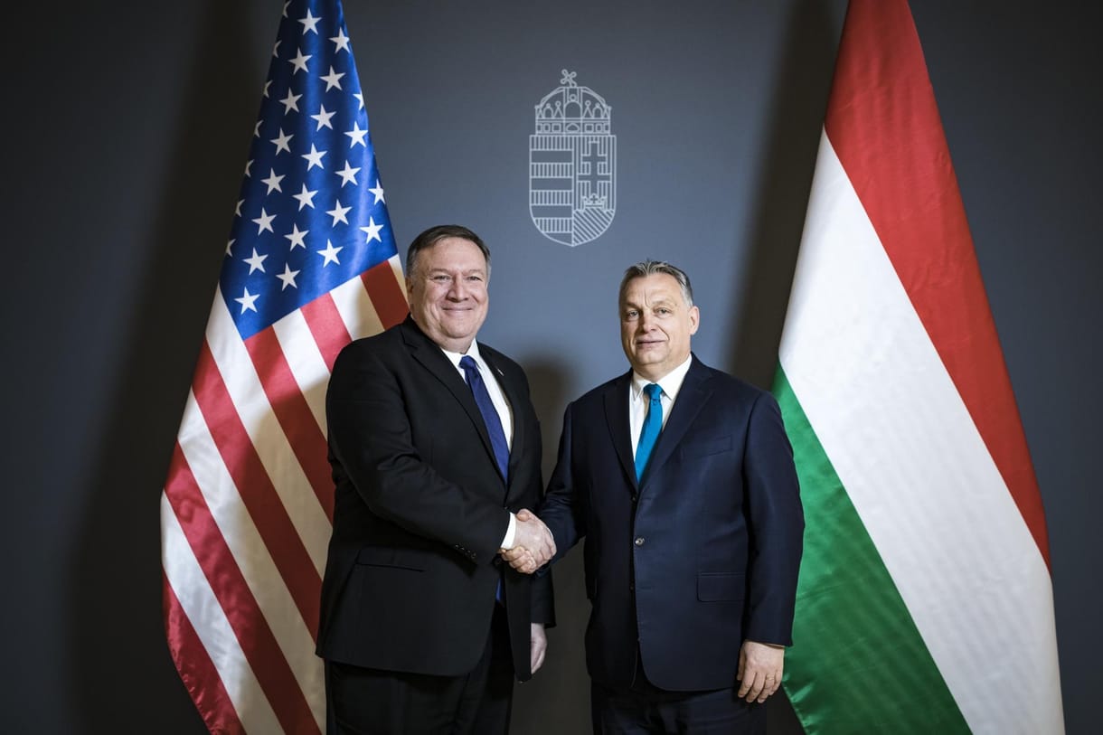 Orbán körbevitte a Várban az amerikai külügyminisztert - fotók