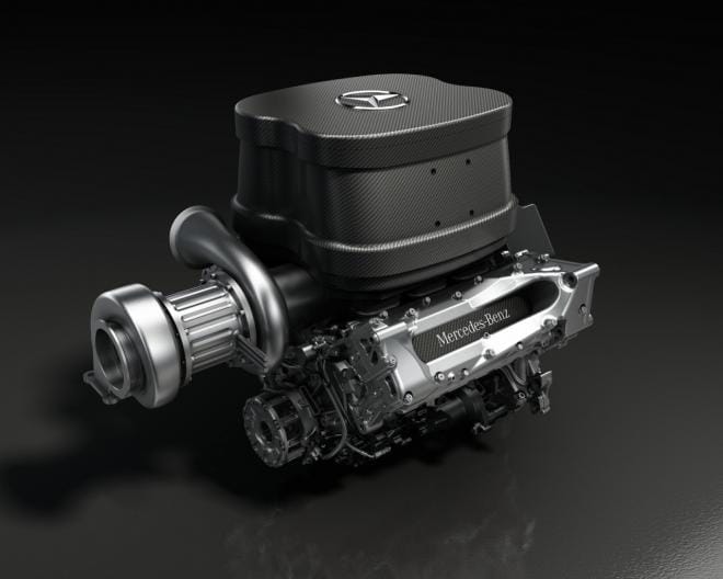 Így szól a Mercedes Forma-1-es turbómotorja - videó