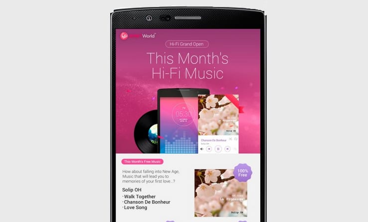 Spotify, Apple Music... És most az LG is beszáll a zenebizniszbe