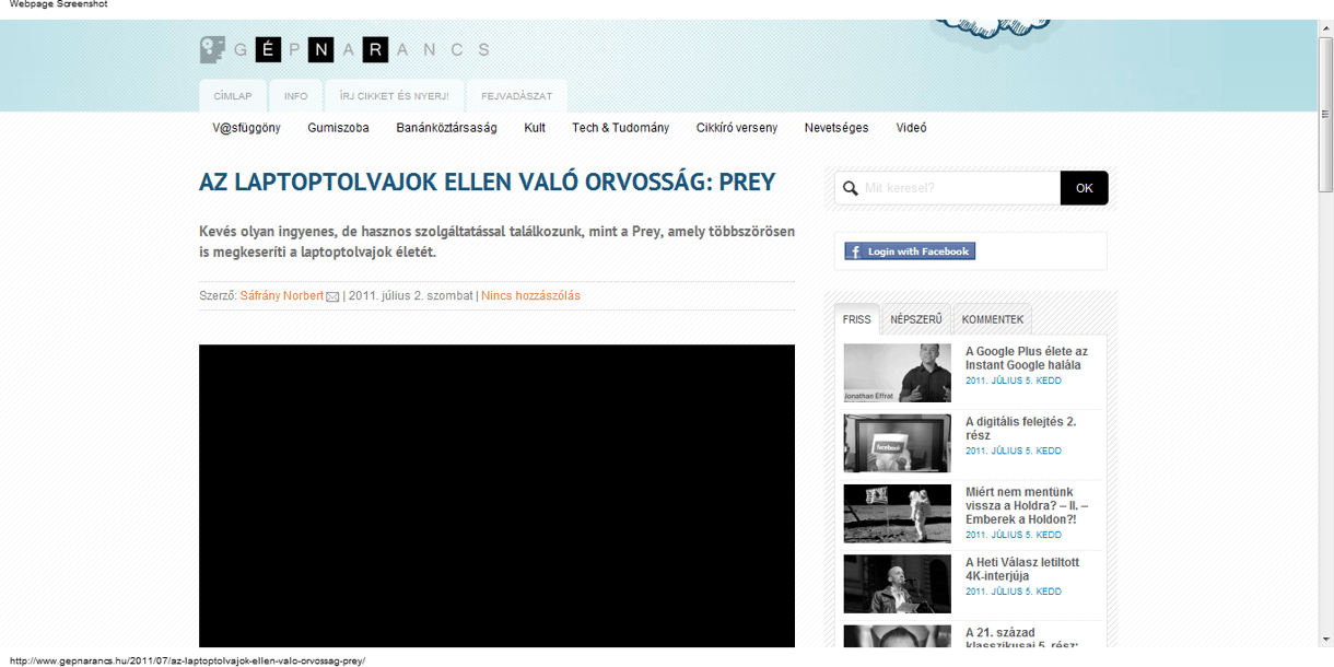 Ingyenes eszköz a laptoptolvajok ellen