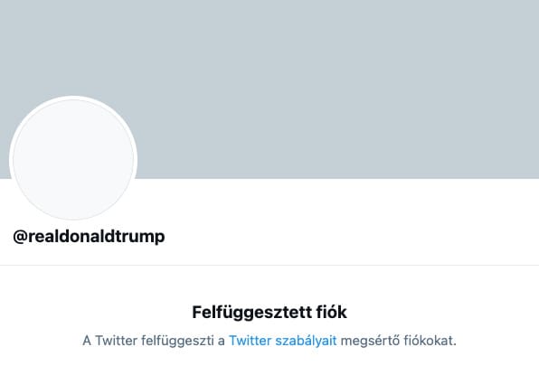 Trump bíróságon érné el a Twitter-fiókjának visszaállítását