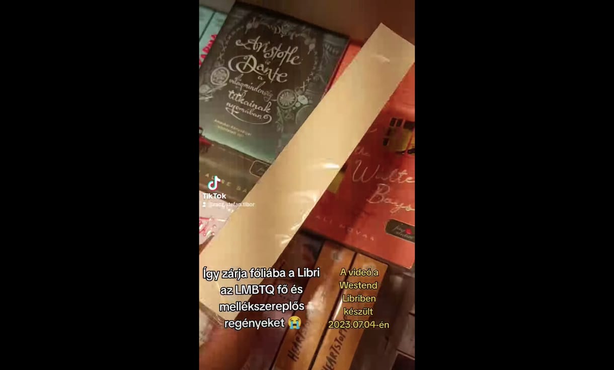 Átlátszó fóliába csomagolt könyveket a Libri a homofóbtörvény miatt