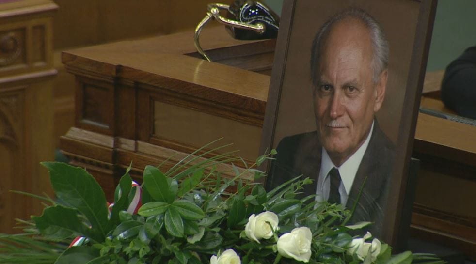 Göncz Árpádra emlékeztek a Parlamentben