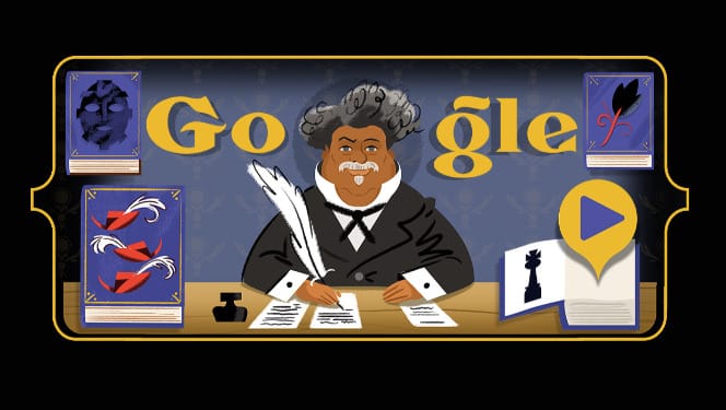 Miért van ma Alexandre Dumas a Google kereső főoldalán?