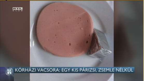 Újabb rémes kórházi kaja: már zsemlét sem adtak a felvágotthoz