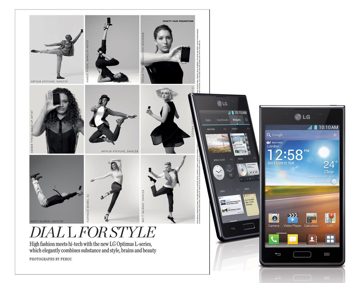 Divatfotó-sorozatban debütálnak az LG Optimus L-Style okostelefonok