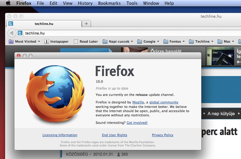 Már letölthető a végleges Firefox 10!