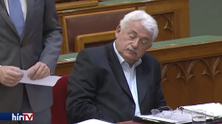 Elbóbiskolt a parlamentben Fónagy János, amíg mellette az inárcsi gyilkosságról beszéltek – videó